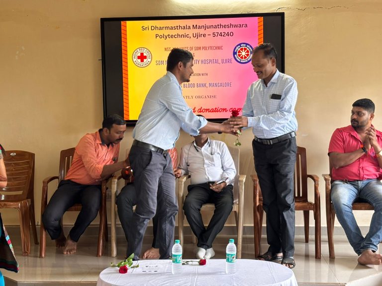 Life-Saving Initiative: Blood Donation Camp at SDM Polytechnic