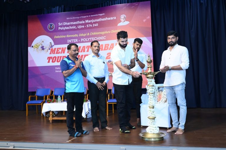 “SDM Polytechnic Hosts Inter-Polytechnic Men’s Kabaddi Tournament: Pro Kabaddi Player Rathan K.A. Inaugurates Event” 