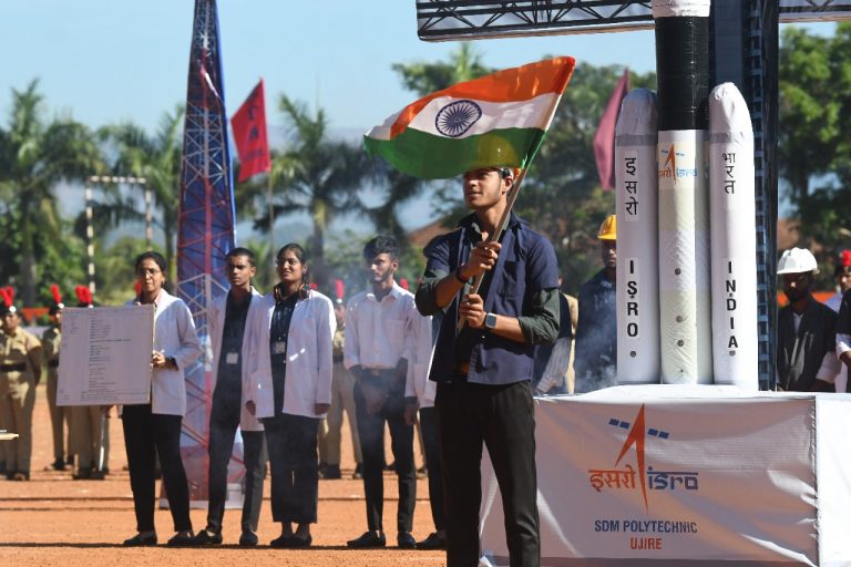 SDM Educational Institutions Celebrate 76th Republic Day with Creative Tableau and Cultural Presentations