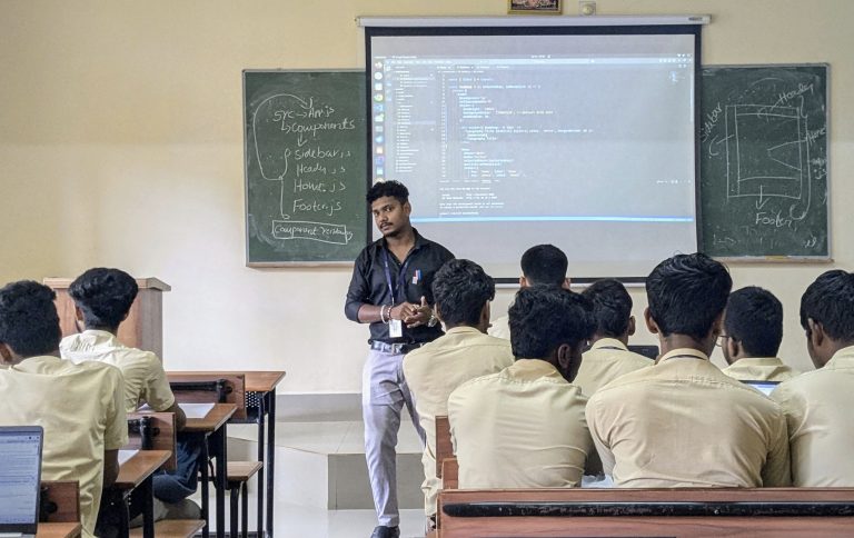 Hands-on Workshop on JavaScript and React Empowers Final-Year CSE Students