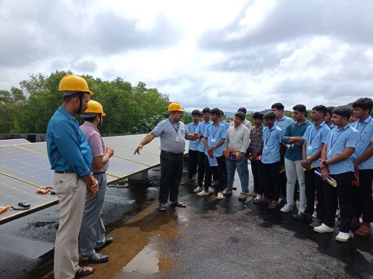 Industrial Visit to SDMIT Solar Plant by ECE Students
