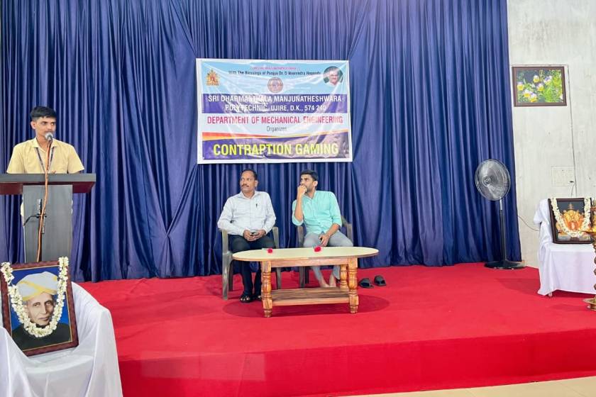 Contraption Gaming Event by Mechanical Dept – SDM Polytechnic, Ujire